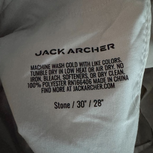 Jack Archer Pants 30 Stone Khaki Jetsetter Tech Performance Chino Slim Fit 30x28 - Picture 4 of 7